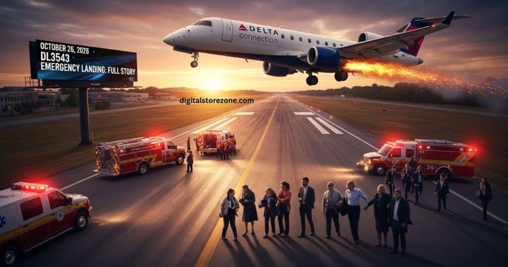 delta connection dl3543 emergency landing
