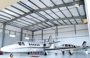 Modern Airplane Hangar
